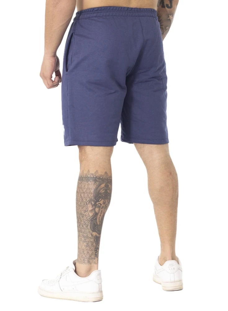 Bermuda Crown Moletom Tradicional Dark Bordada  Azul Marinho 