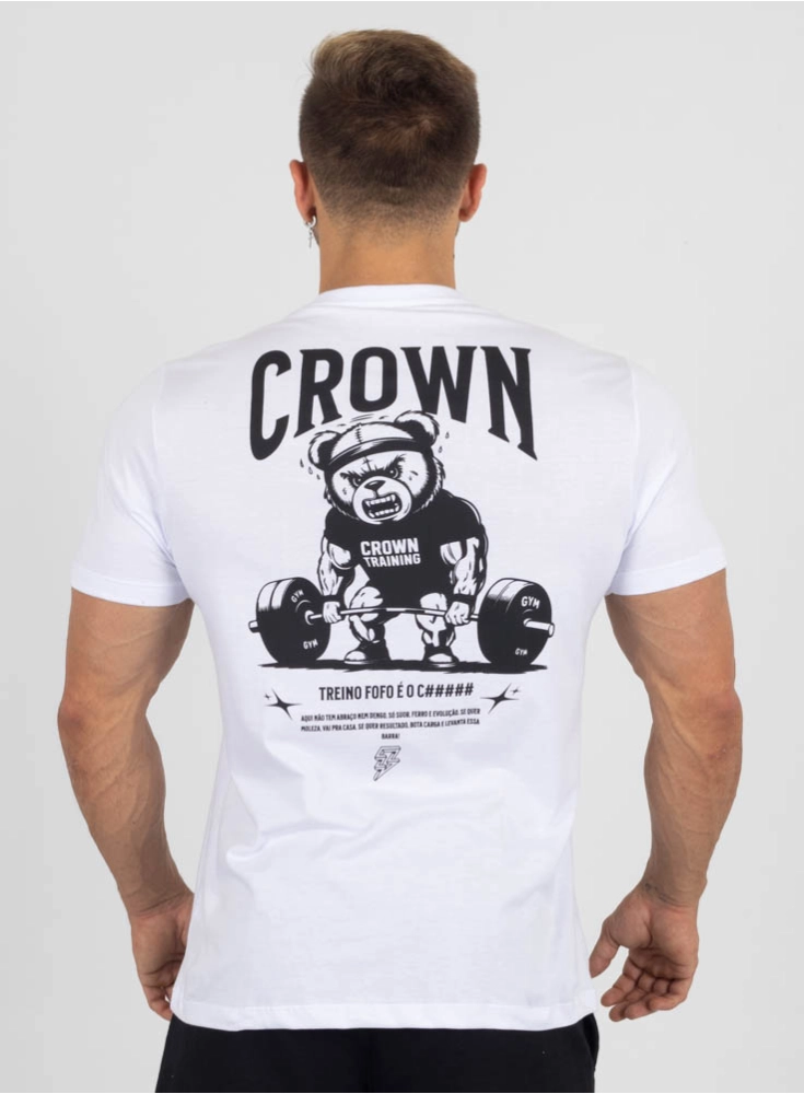 Camiseta Crown Training Treino Fofo Branca