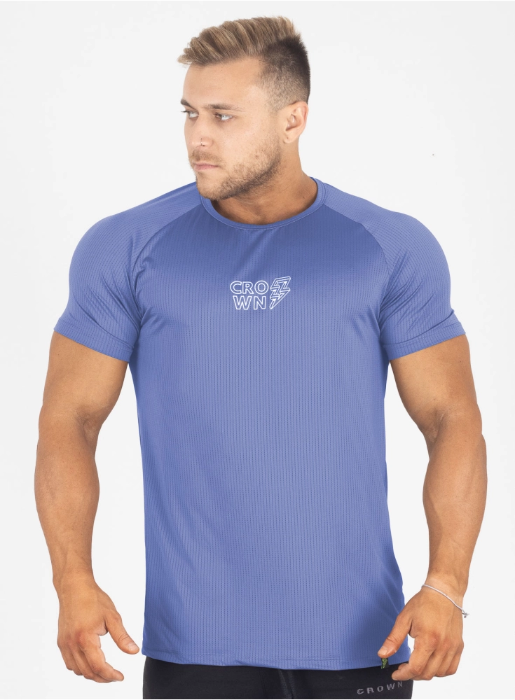 Camiseta Crown Dry Fit ice Raio Azul Claro