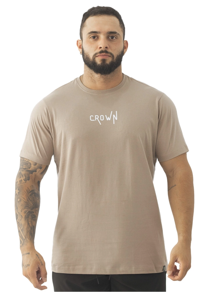 Camiseta Crown Training Areia