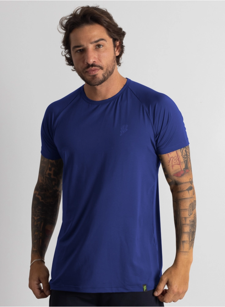 Camiseta Crown Dry Fit Lisa Azul Bic Camiseta Crown Dry Fit Lisa Azul Bic