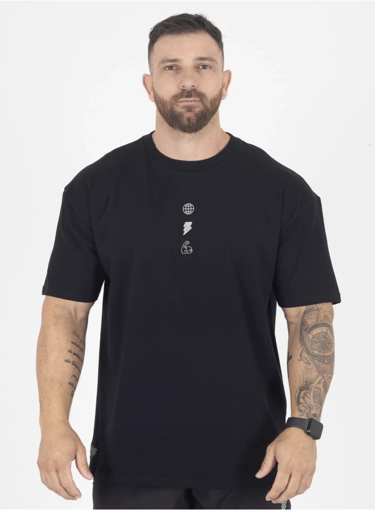 Camiseta Oversized Preta Conquest 
