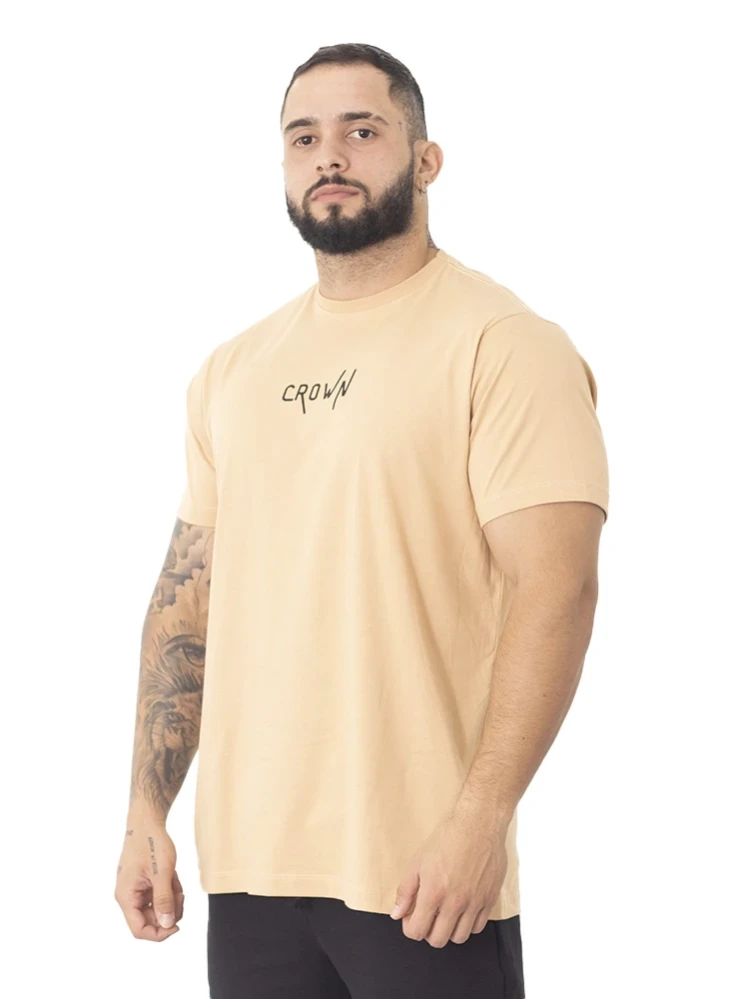 Camiseta Crown Training Bege