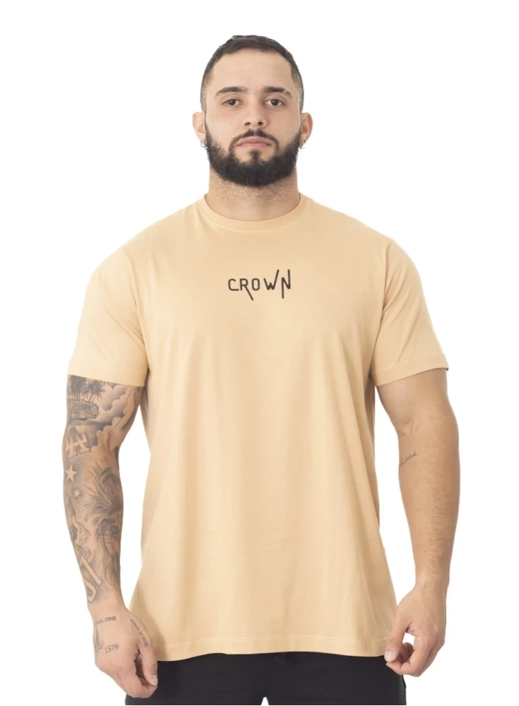 Camiseta Crown Training Bege