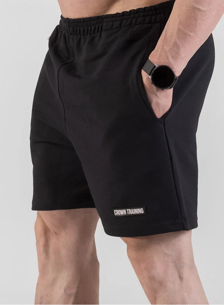 Bermuda de Moletom Crown Curta Training Black