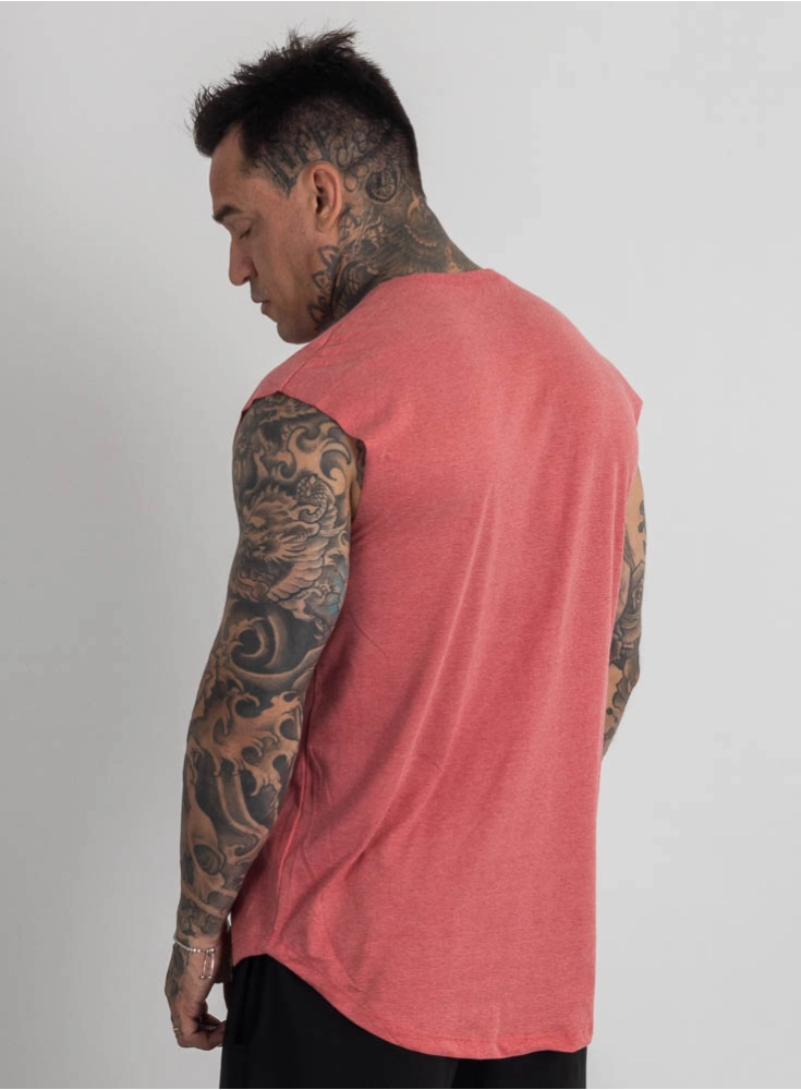 Regata Crown Japonesa Base Mescla Vermelho Regata Crown Japonesa Base Mescla Vermelho