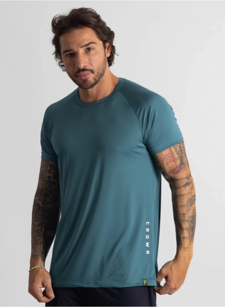 Camiseta Crown Dry Fit ice Elemental Teal Camiseta Crown Dry Fit ice Elemental Teal