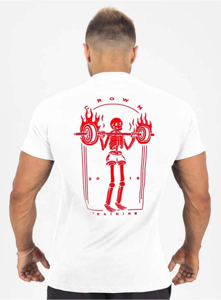 Camiseta Crown Training Blaze Reps  Branco 