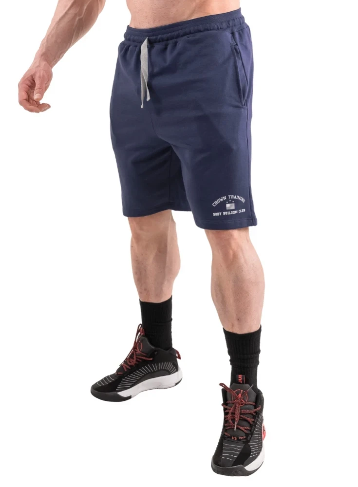 Bermuda Crown Training Moletom Bodybuilder Marinho Bermuda Crown Training Moletom Bodybuilder Marinho