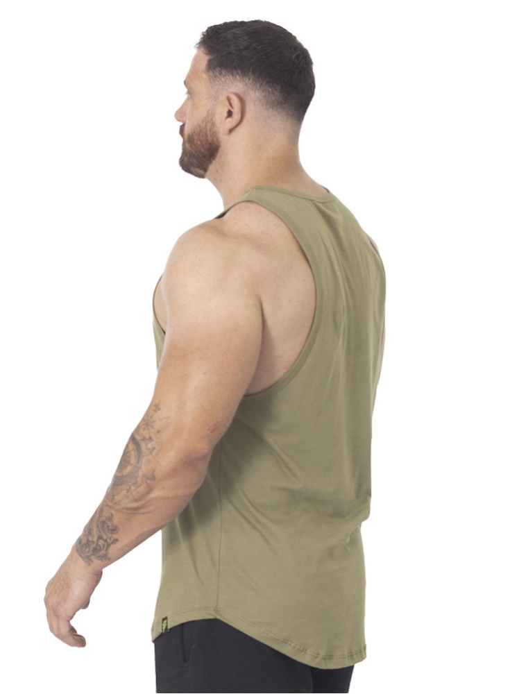 Regata Crown Tradicional Bodybuilder Verde Militar Regata Crown Tradicional Bodybuilder Verde Militar