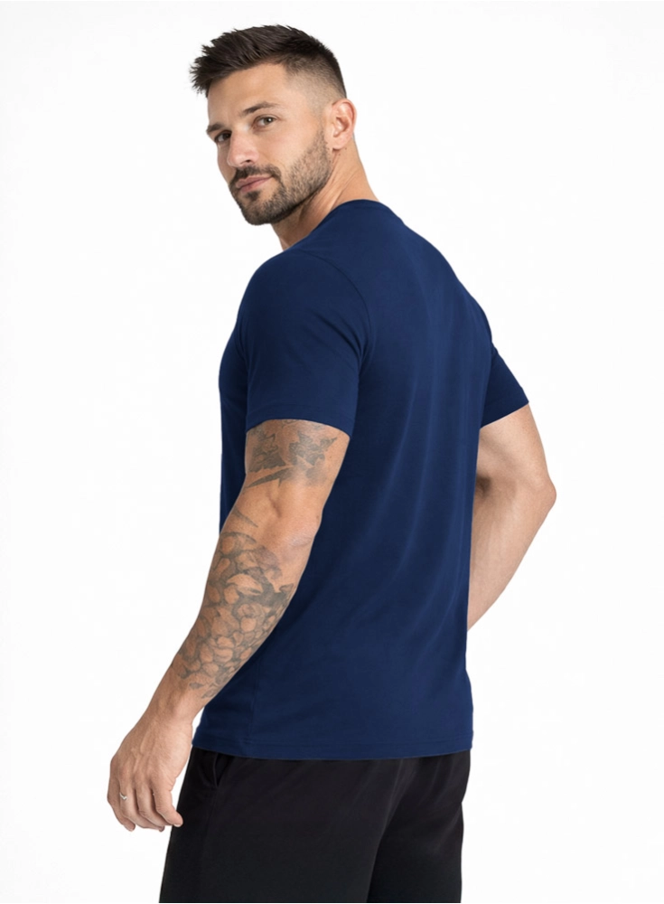 Camiseta Crown Tech Modal Azul Marinho Camiseta Crown Tech Modal Azul Marinho