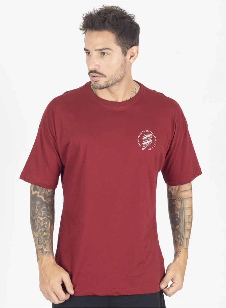 Camiseta Crown Training Over World  Bordô 