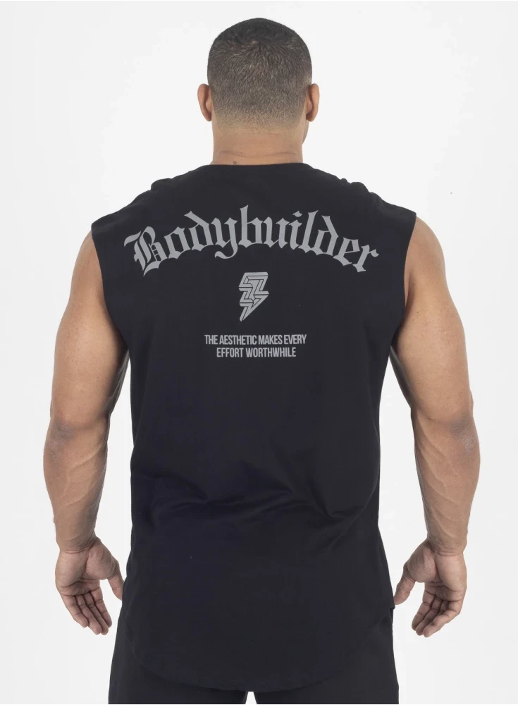 Regata Crown Japonesa Bodybuilding  Preto 