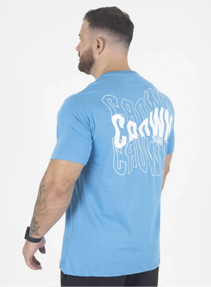 Camiseta Crown Training Wave  Azul 
