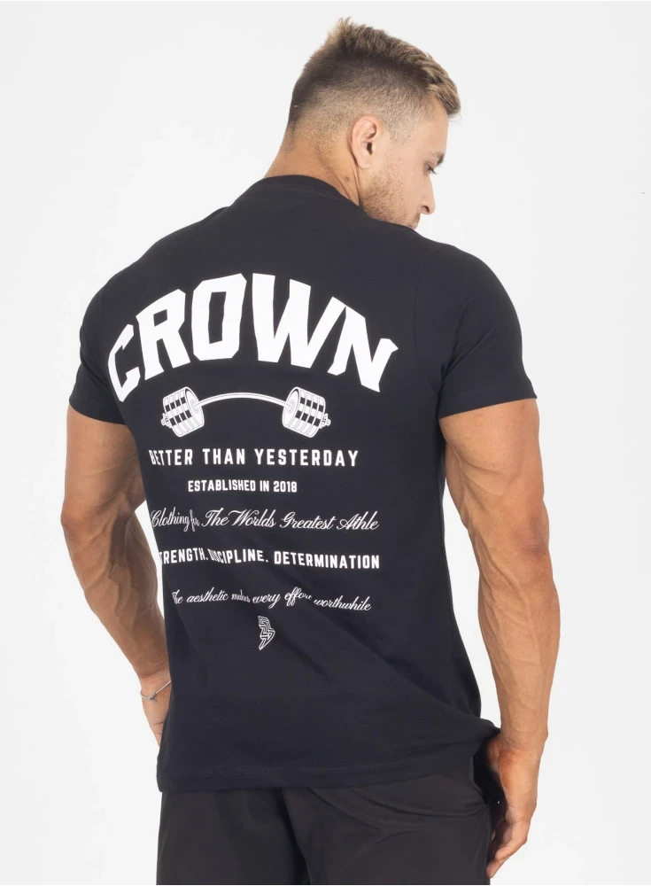 Camiseta Crown Training Dumbbell Preto Camiseta Crown Training Dumbbell Preto