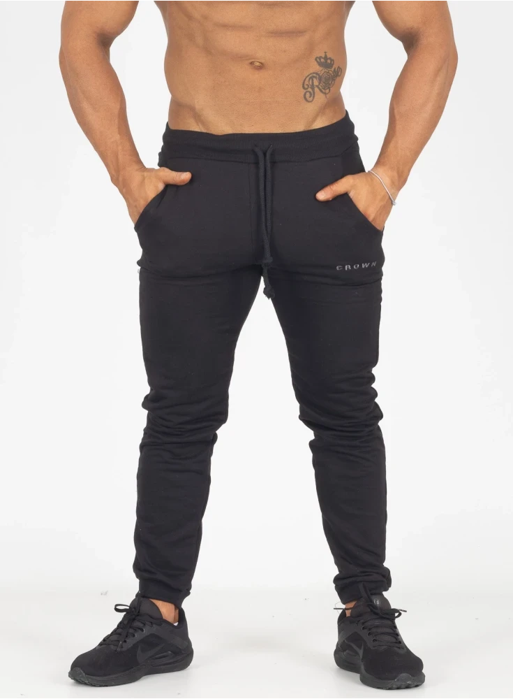 Calça Crown Training Moletom Dark  Preto 
