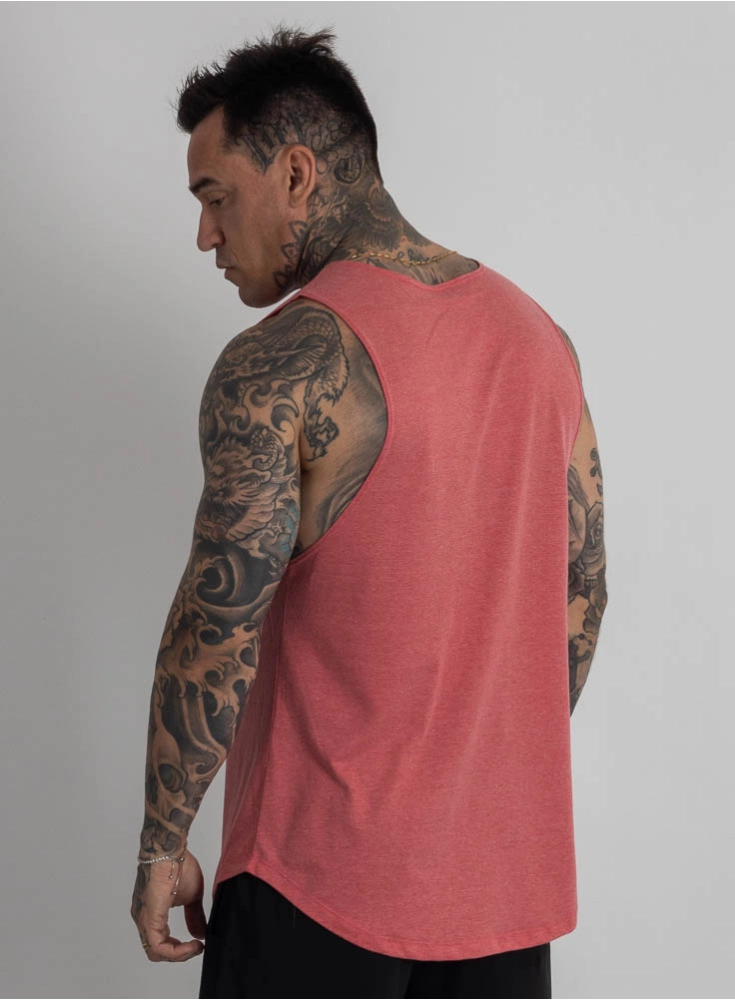 Regata Crown Tank Block Mescla Vermelho