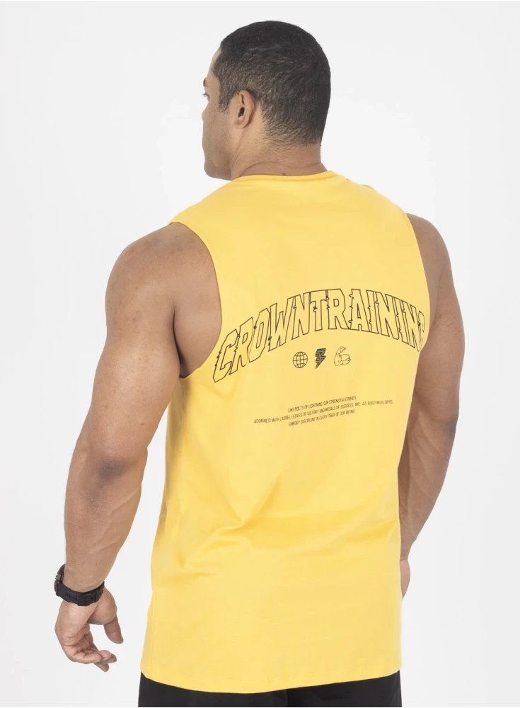 Regata Crown New Tank Conquest  Amarelo 