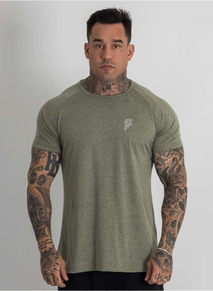 Camiseta Crown Training Classic Mescla Verde