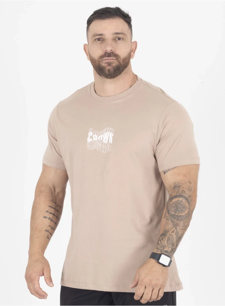 Camiseta Crown Training Wave  Areia 