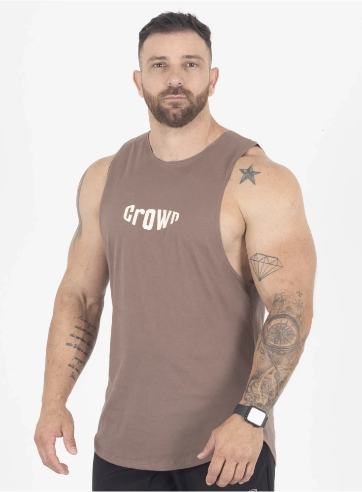 Regata Crown Tank Bubble  Marrom Taupe 