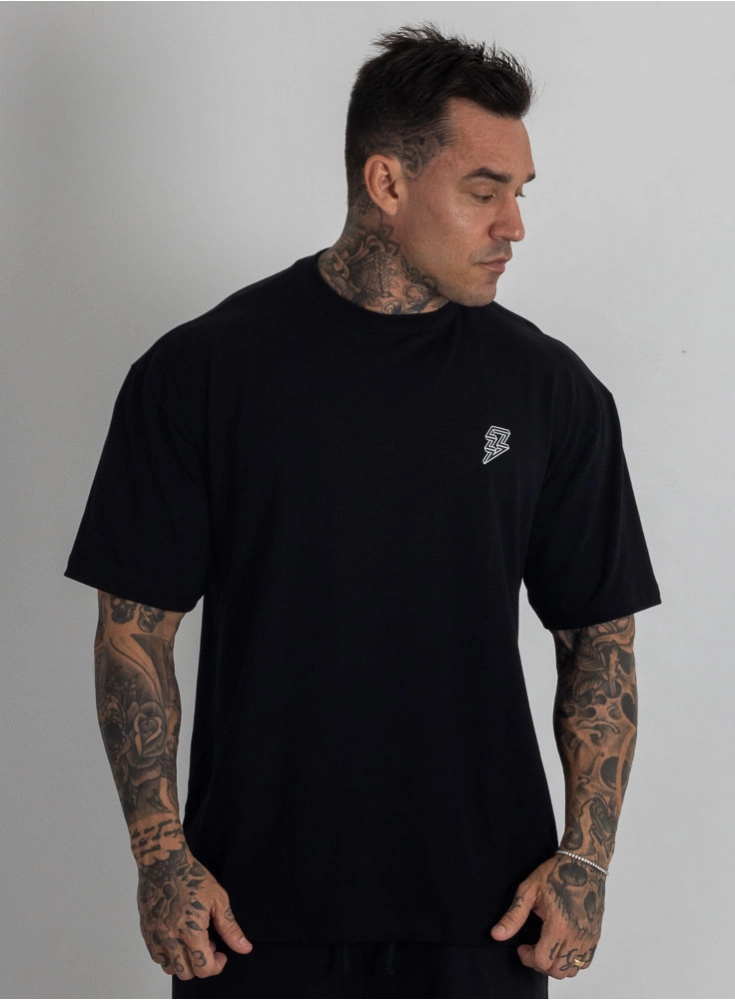 Camiseta Oversized Logo Preta Camiseta Oversized Logo Preta
