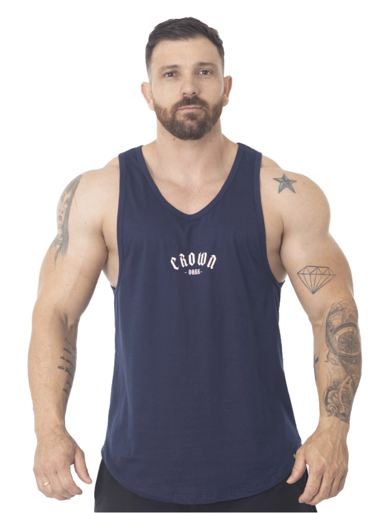 Regata Crown Tradicional Dark Azul Marinho Regata Crown Tradicional Dark Azul Marinho