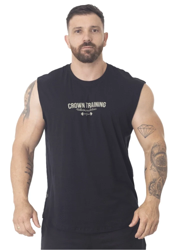 Regata Crown Training Japonesa Viciado no Pump  Preto 