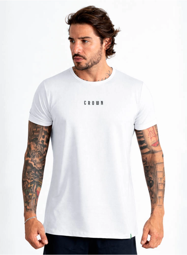 Camiseta Crown Polytech Basic Branca