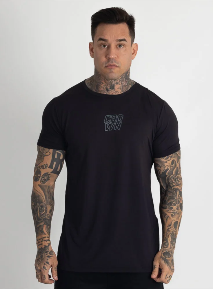 Camiseta Crown Polytech Static Preto