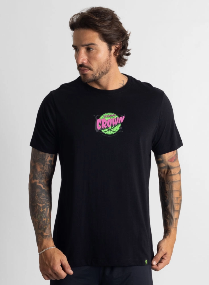 Camiseta Crown Training Astro Preta