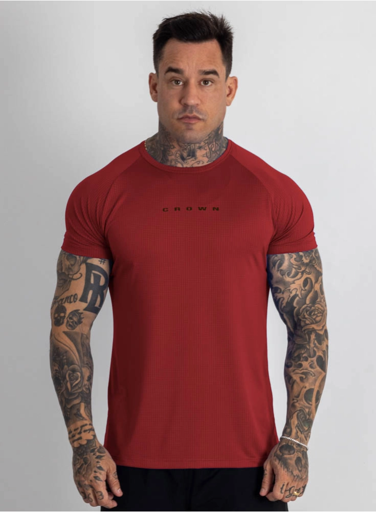 Camiseta Crown Dry Fit Confort Neutral Vermelha Camiseta Crown Dry Fit Confort Neutral Vermelha