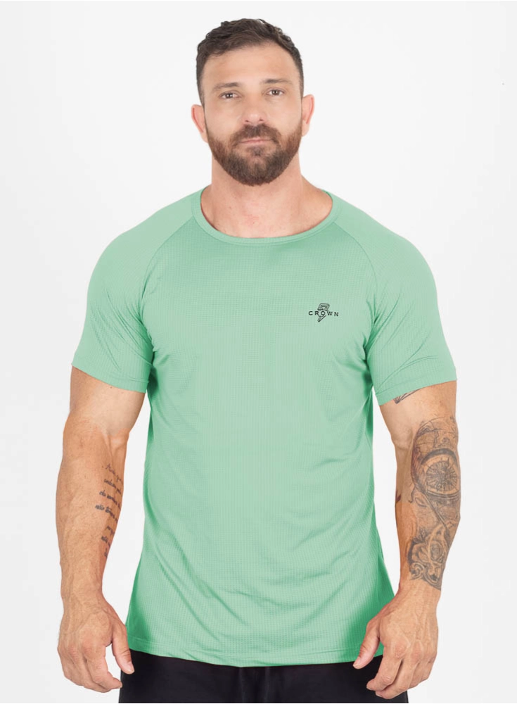 Camiseta Crown Dry Fit ice Blaze reps Verde Menta