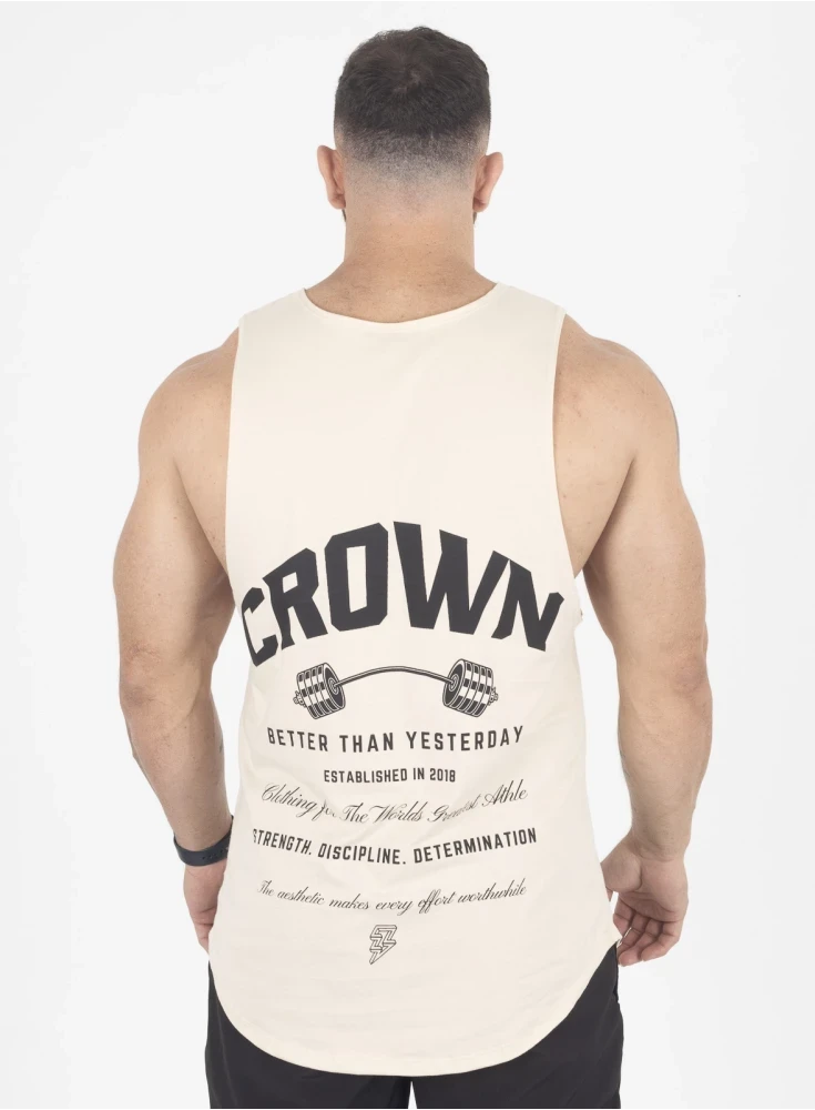 Regata Crown Tank Dumbbell  Creme 