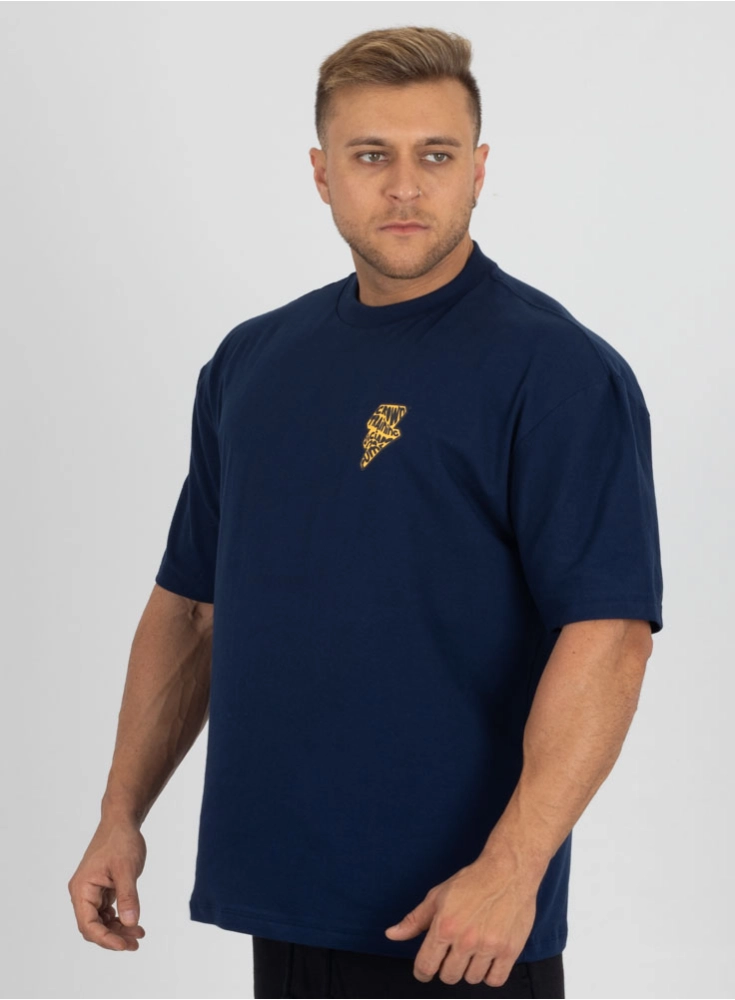 Camiseta Oversized Viciado Azul Marinho