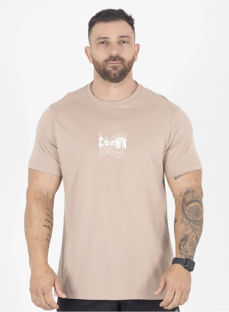 Camiseta Crown Training Wave  Areia 