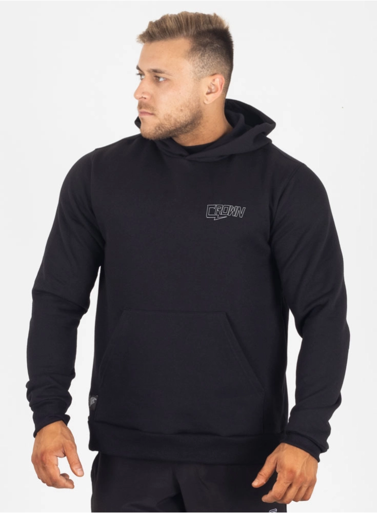 Moletom Crown Capuz Spark Preto
