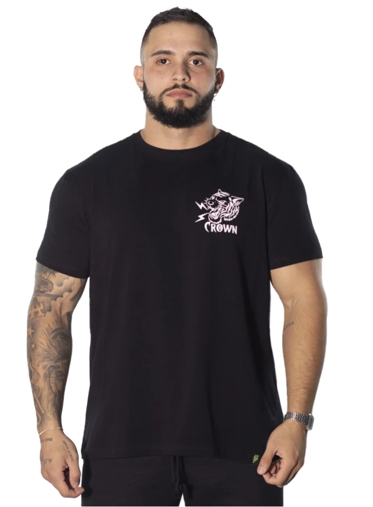 Camiseta  Crown Training Tigre  Preto 