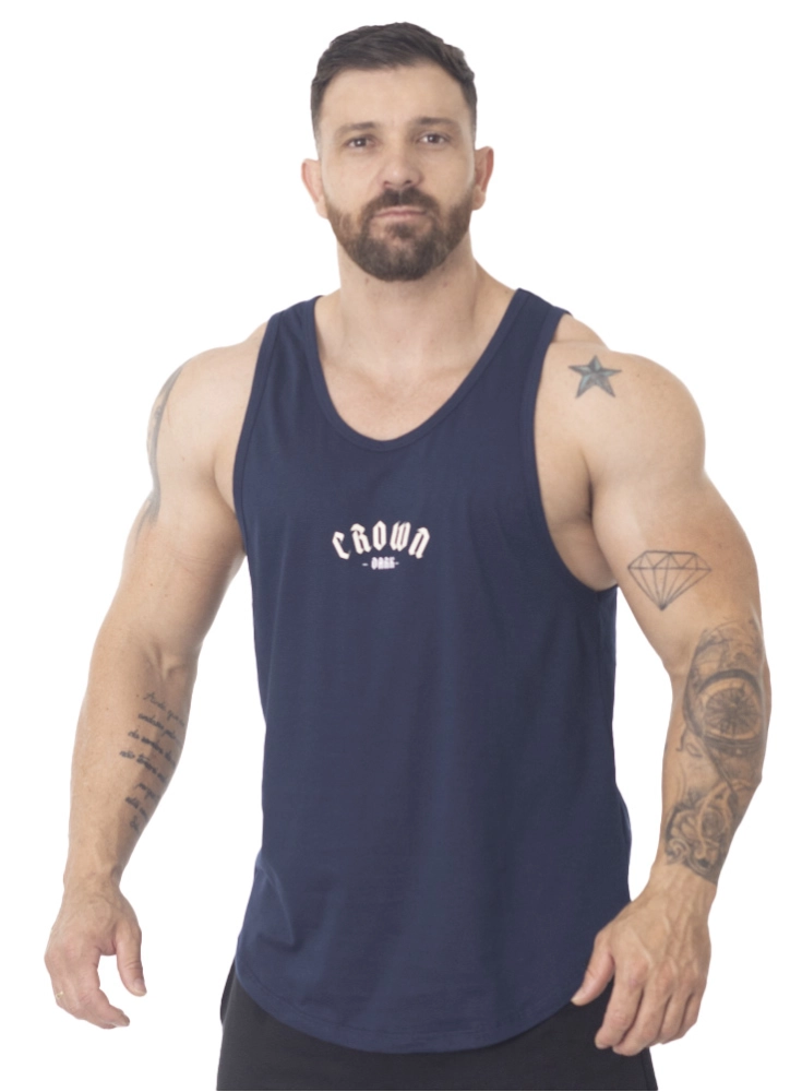 Regata Crown Tradicional Dark Azul Marinho Regata Crown Tradicional Dark Azul Marinho