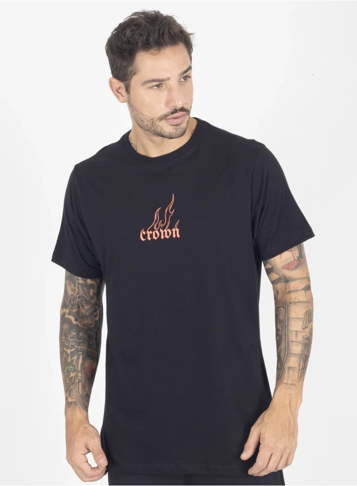 Camiseta  Crown Training Fire  Preto 