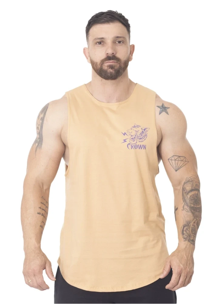 Regata Crown Tank Tigre  Bege 