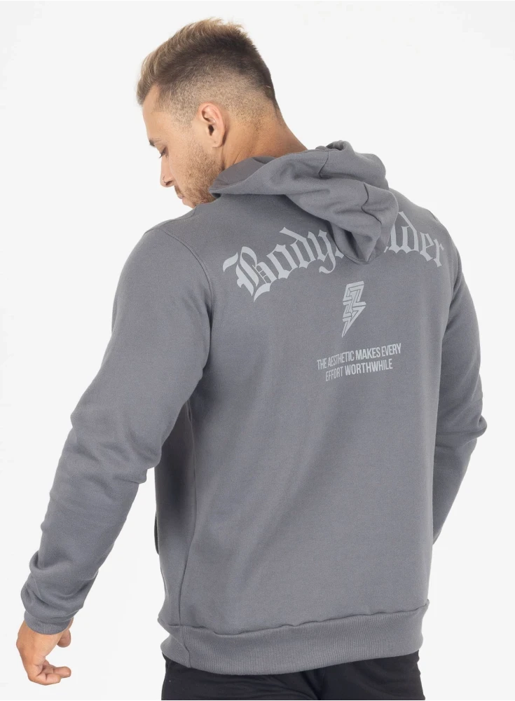 Moletom Crown Capuz Bodybuilding  Grafite 