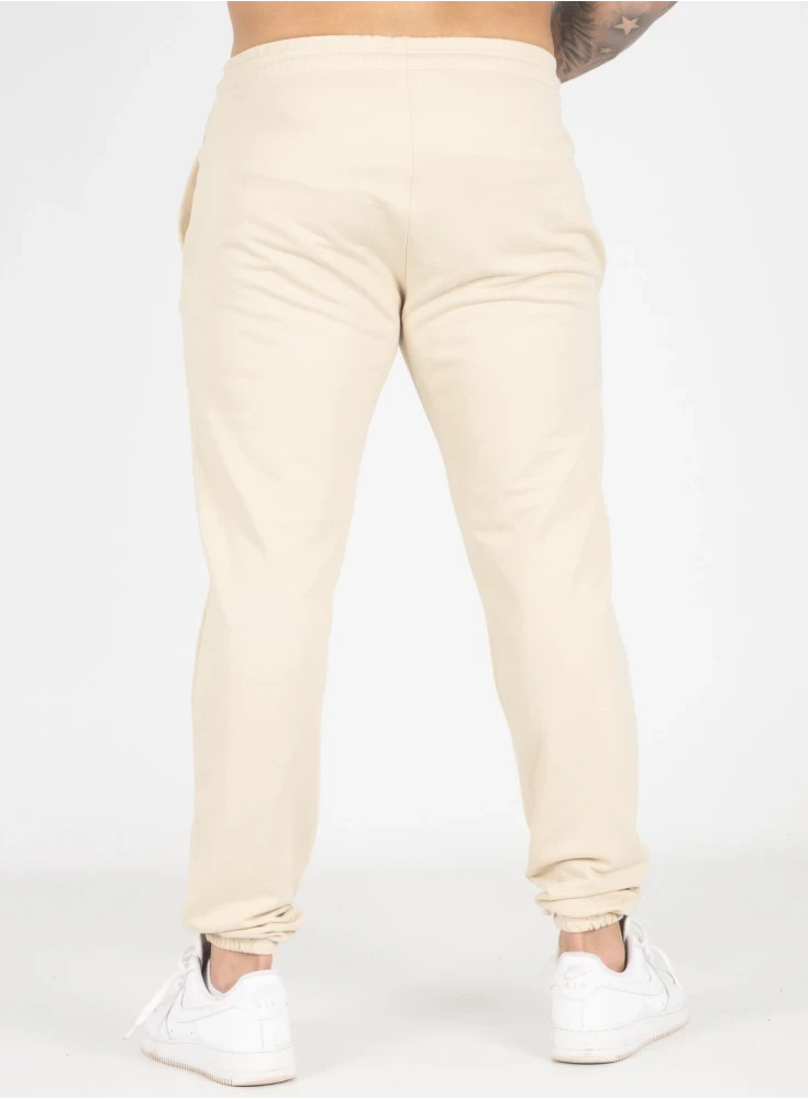 Calça Crown Training Moletom Slim Dark Creme Calça Crown Training Moletom Slim Dark Creme