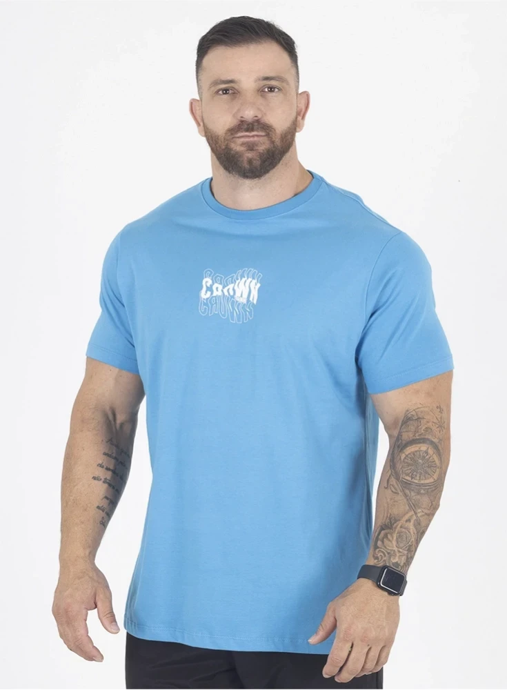 Camiseta Crown Training Wave  Azul 