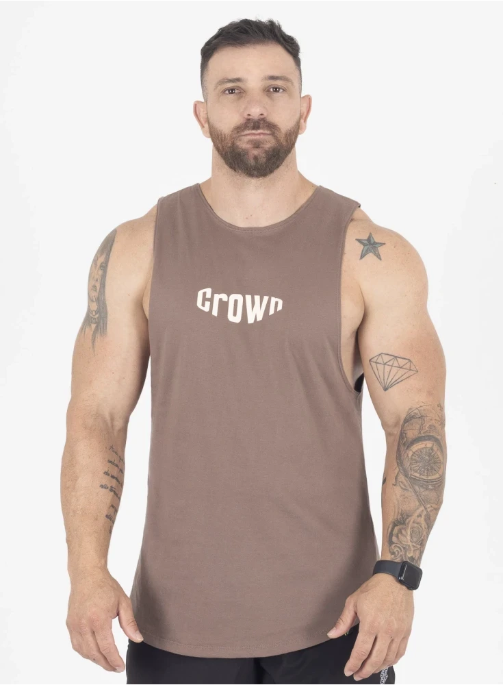 Regata Crown Tank Bubble  Marrom Taupe 