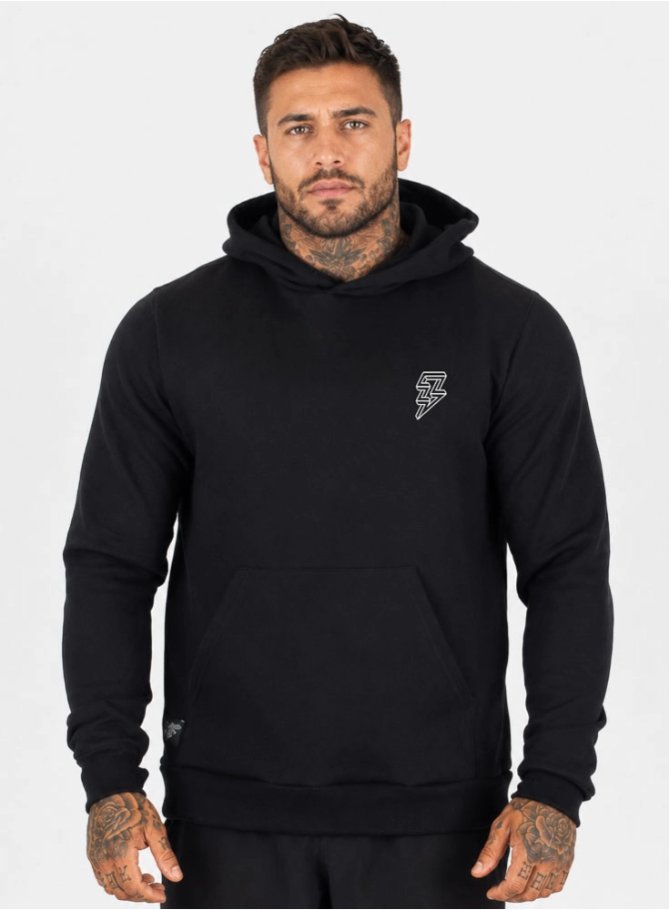 Moletom Crown Capuz Raio Preto Moletom Crown Capuz Raio Preto