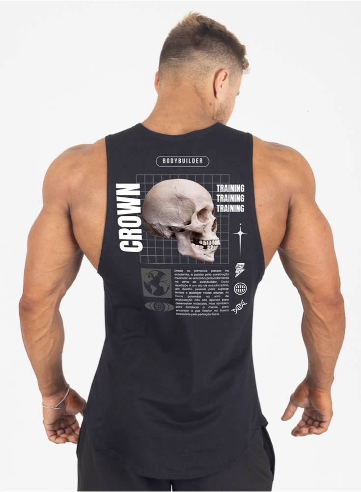 Regata Crown Tank BoneRage Preta