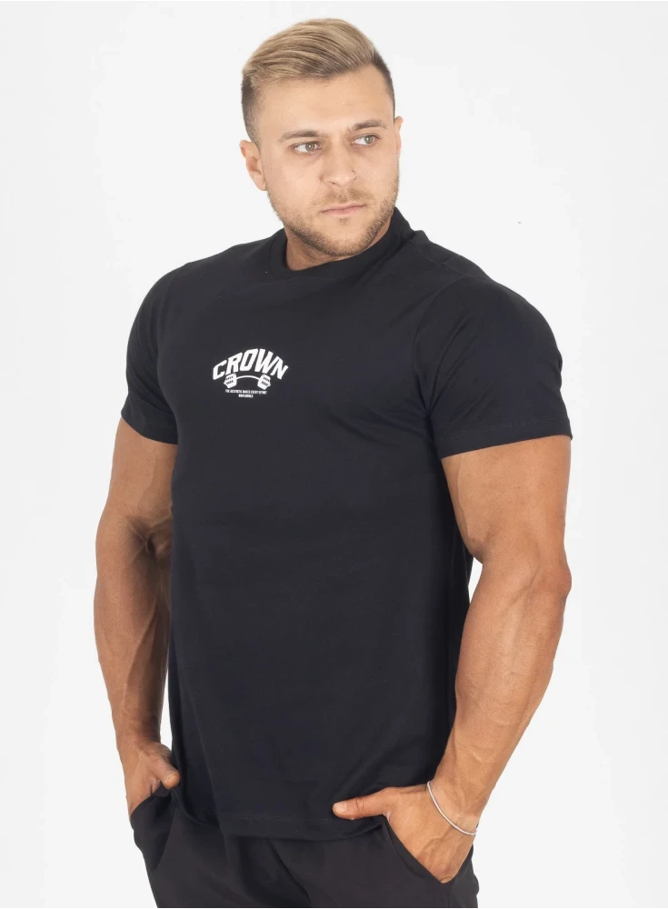 Camiseta Crown Training Dumbbell Preto Camiseta Crown Training Dumbbell Preto
