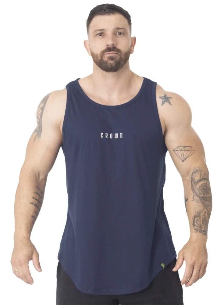 Regata Crown Training Long Trust  Azul Marinho 