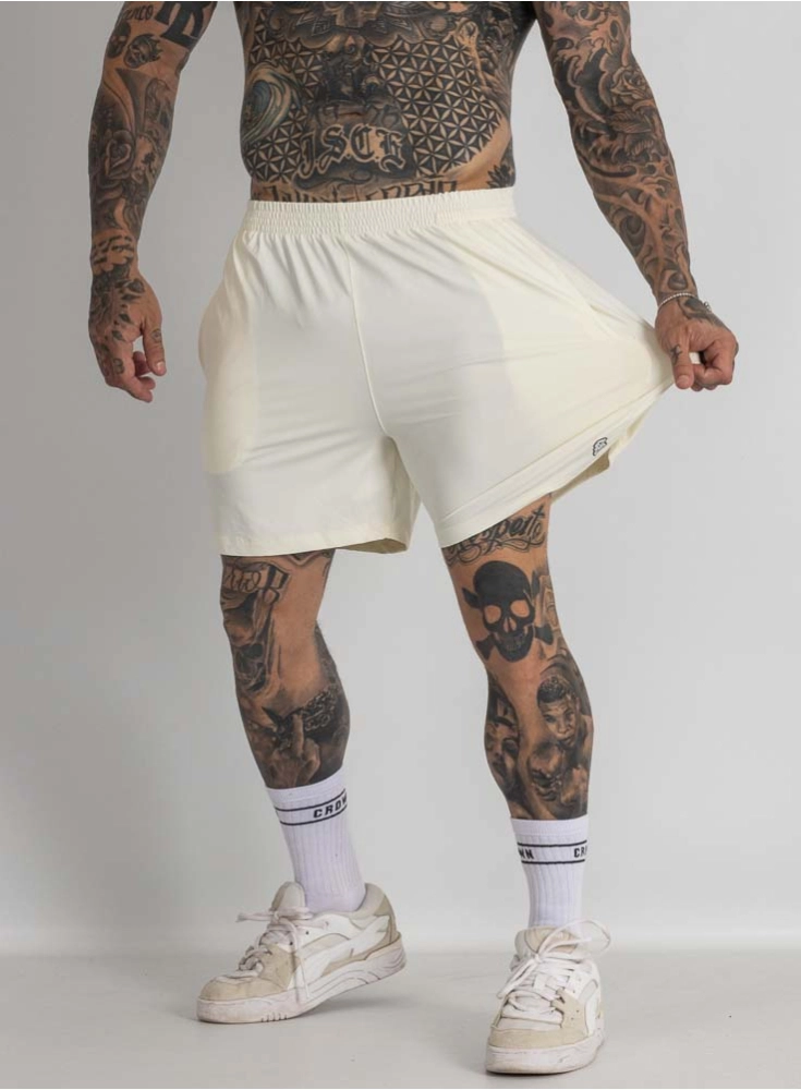 Bermuda Crown Poliamida Curta Original Off White